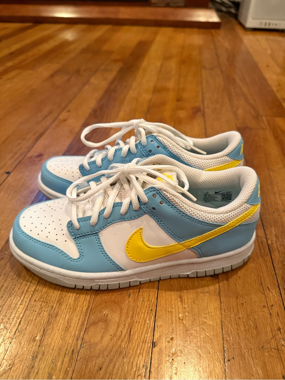 Nike Dunk Low Next Nature "Homer Simpson” White, Light Blue & Yellow